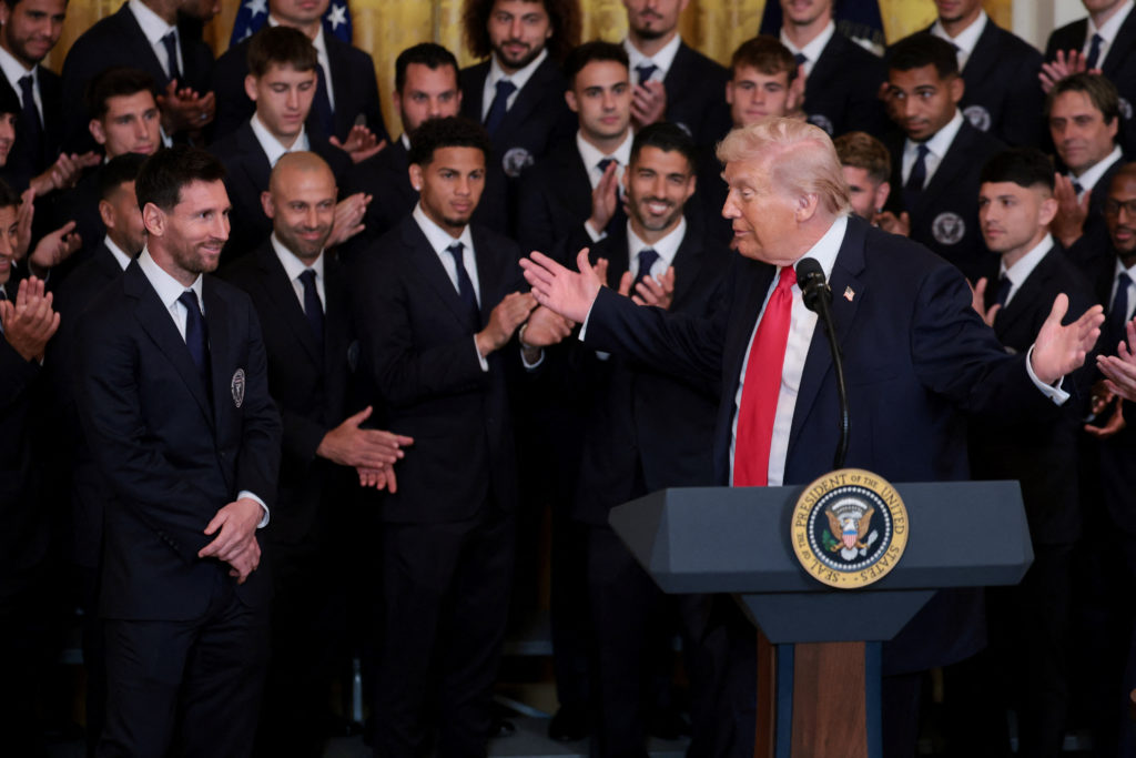 WATCH: Trump Hosts 2025 MLS Champions Inter Miami with Lionel Messi at the White House