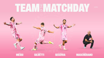 Head Coach Mascherano, Messi, Segovia, and Silvetti Named to MLS Team of the Matchday