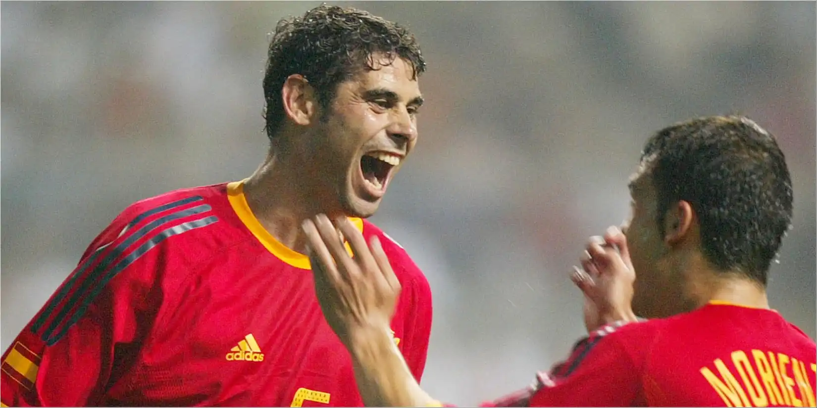 Fernando Hierro in action for Spain