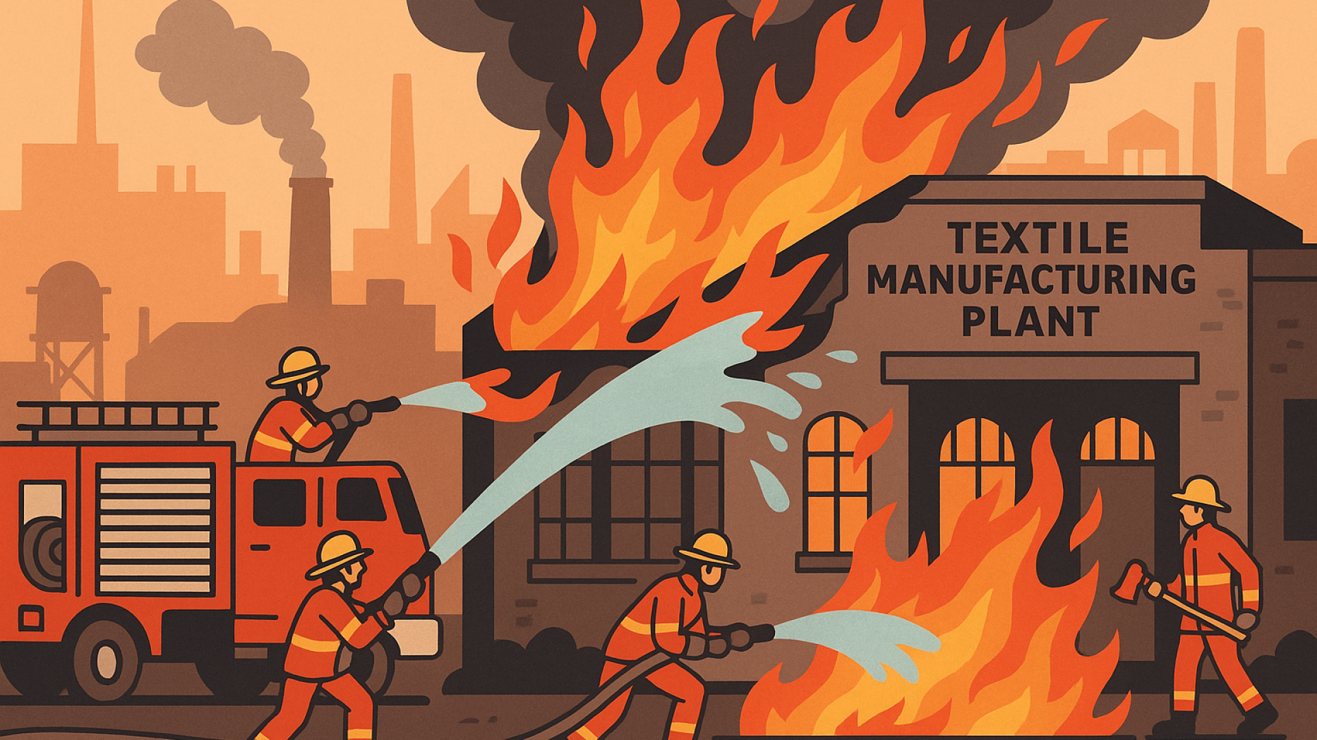 Firefighters Battle Blaze at Upstate Textile Plant Amid Rising Safety Concerns